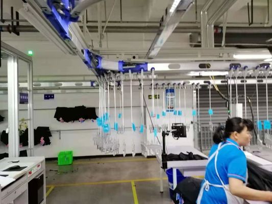 Veirical Conveyor Sistem penyimpanan manual Garment Hanging System Multilayer