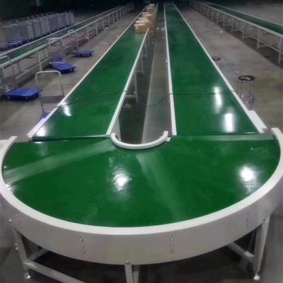 Beli Hitam Hijau Putih Kurva Pvc Conveyor Belt Custom Made Standar FDA online manufacture