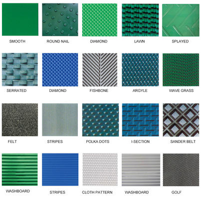 Beli Sabuk konveyor pola PVC Wear-Resistant Rough Top conveyor belt tersedia dalam warna hijau/hitam/biru online manufacture