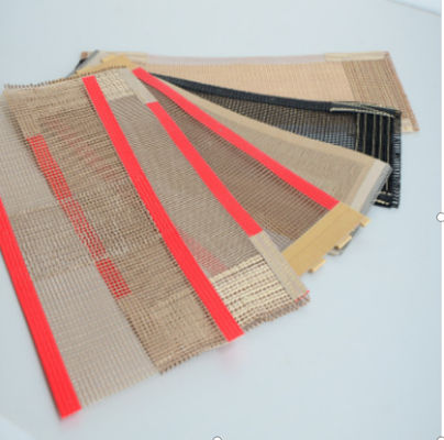 Beli Obat-obatan Makanan Long Lasting High Temperature PTFE Coated Fiberglass Mesh Conveyor Belt online manufacture