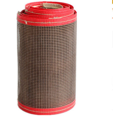 Beli Brown PTFE dilapisi serat kaca suhu tinggi sabuk konveyor non stick permukaan online manufacture