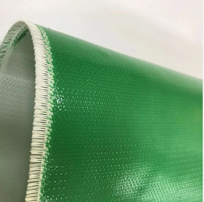 Beli Kain Serat Kaca Silikon Hijau Sisi Ganda Kain Serat Kaca Berlapis Silikon Untuk Pipa Ventilasi online manufacture