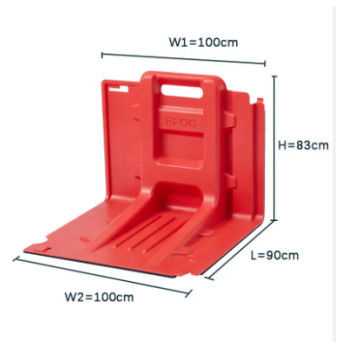 Pintu Kontrol Banjir Baffle Dan Banjir Gablewall ABS Material Banjir Barrier