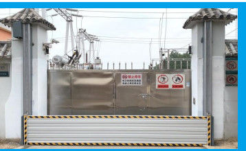 Alloy aluminium menaikkan tiga guard gate banjir baffle