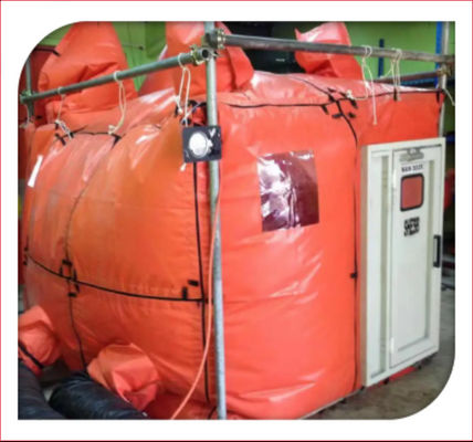 0.9mm Fireproof Silicone Coated Welding Production Panel Safe Pressurized Welding Habitat Deskripsi produk