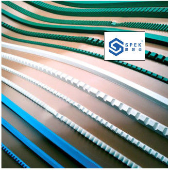 Sabuk Konveyor Pvc Industri Kustom Menambahkan Bilah Panduan Tahan Panas