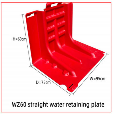 Tinggi 60cm merah ABS plastik anti-UV lapisan banjir diffuser