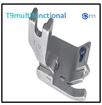 T9 Universal Press Foot Adjustable Rolled Edge, Lipat dan Dibungkus Edge Tiga dalam Satu Multifunctional Press Foot