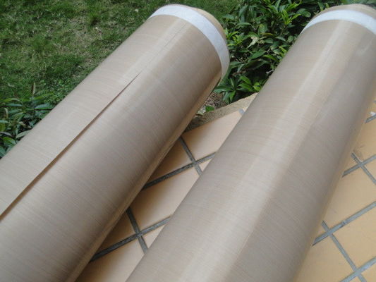 Insulasi Panas PTFE Dilapisi Kain Fiberglass Anti - Korosi Ketebalan 0,13mm