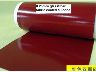 Double Sides Silicone Dilapisi Fiberglass Kain Electric Insulation Anti - Korosi