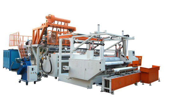 XHD PE Stretch Film Machine Kapasitas Tinggi Auto PLC Control System